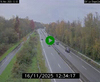 Webcam sur le périphérique de Nantes (N844) à hauteur de Porte de la Chapelle, au nord de la ville