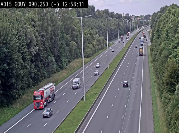 Webcam autoroute Belgique - Gouy-lez-piéton - E42 - BK 90.3