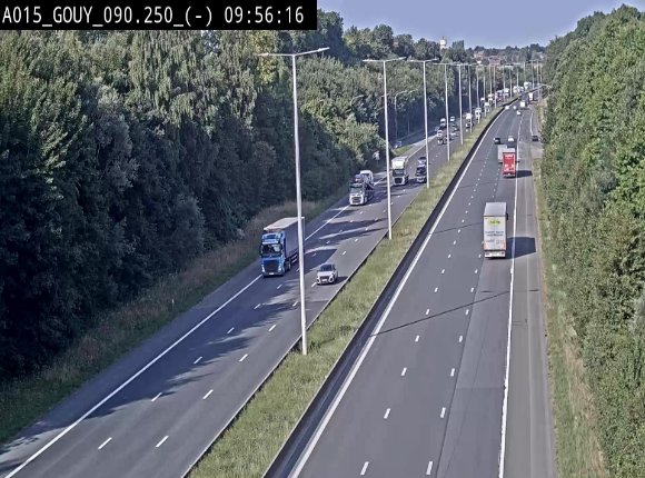 Webcam autoroute Belgique - Gouy-lez-piéton - E42 - BK 90.3