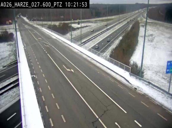 Caméra autoroute Belgique - Sougné-Remouchamps,E25 direction Luxembourg