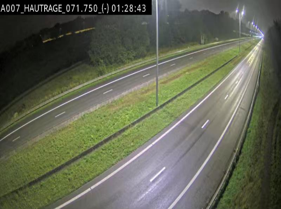 Webcam autoroute Belgique - Hautrage - E19 - BK 71.7