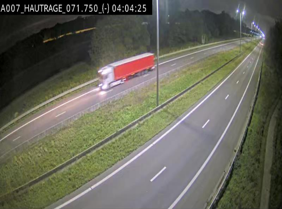 Webcam autoroute Belgique - Hautrage - E19 - BK 71.7