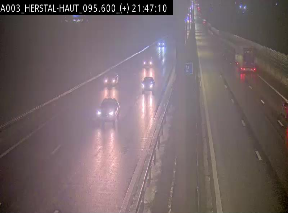 Webcam autoroute Belgique - Herstal - E40 direction Aix-la-Chapelle - BK 97