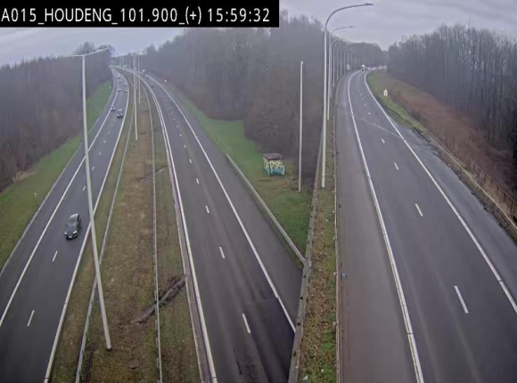 Webcam autoroute Belgique - Houdeng-Goegnies - Jonction E19/E42 direction Tournai/Mons - BK 101.85