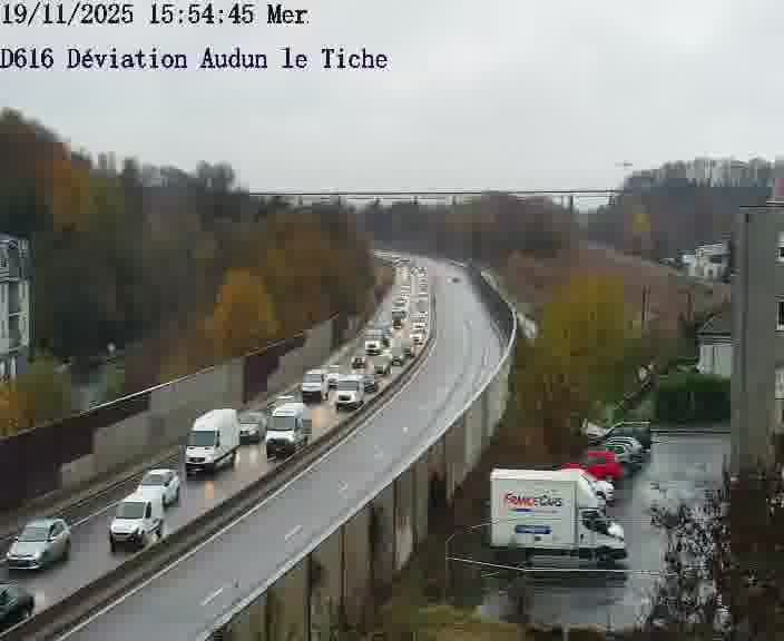 Webcams sur la D616, sur le contournement d'Audun-le-Tiche menant à Belval (Luxembourg)