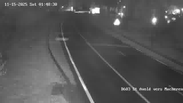Webcam sur la D603 située à proximité de Saint-Avold. Vue orientée vers Macheren.