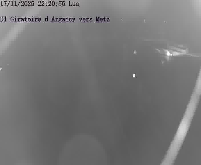 Webcam installée le long de D1 (France) à Argancy, pointée vers Metz, utile pour suivre précisément les conditions de trafic.