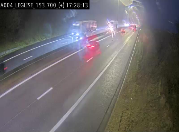 Webcam autoroute E411 à hauteur de Léglise, en direction de Luxembourg