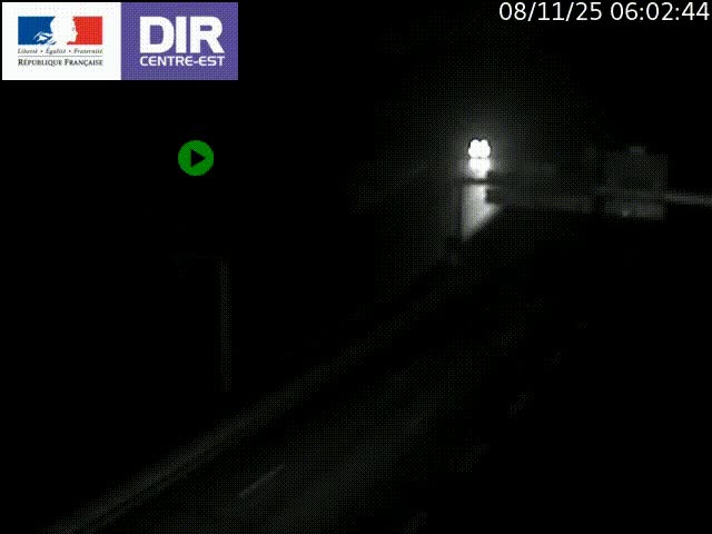 Caméra de circulation routière sur le boulevard périphérique Laurent Bonnevay de Lyon (D383) à hauteur de Bron, avant la jonction avec l'A43. Vue orientée vers l'échangeur