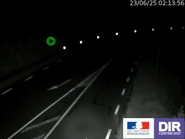 Webcam sur le col Pin Bouchain, vue orientée vers Roanne, en provenance de Lyon sur la nationale 7 (N7)