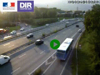 Webcam sur la Nationale 201 à hauteur de la sortie Chambéry-Nord, avant à la jonction entre l'A41 et l'A43, en direction de Lyon