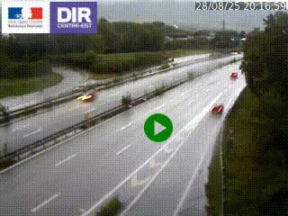 Webcam sur la Nationale 201 à hauteur de la sortie Chambéry-Nord, avant à la jonction entre l'A41 et l'A43, en direction de Lyon