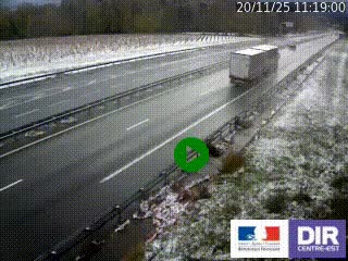 Webcam autoroute sur l'A77 à hauteur de Pouilly-sur-Loire en direction de Nevers