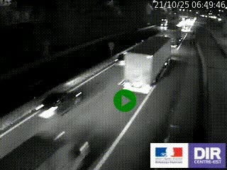 Caméra autoroutière sur l'A47 à hauteur de Givors, a proximité de Lyon. La webcam est orientée vers Lyon