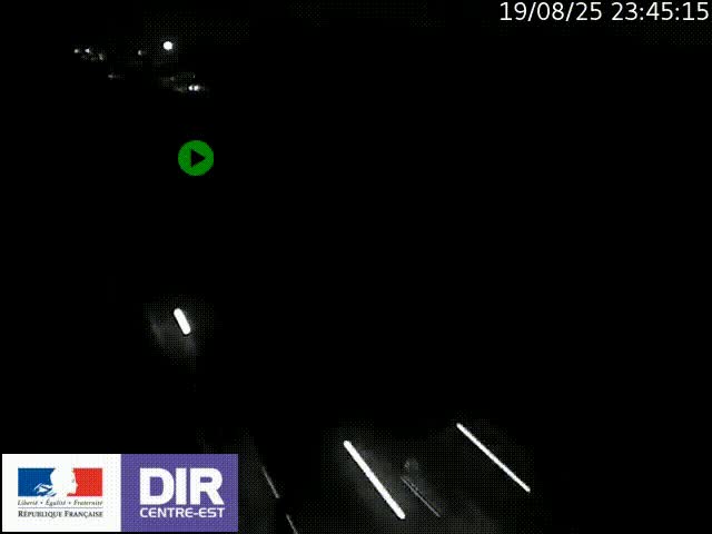 Caméra trafic à la jonction entre l'A46 (Rocade-est de Lyon) et l'A42 à hauteur de Vault-en-Velin en direction de Marseille