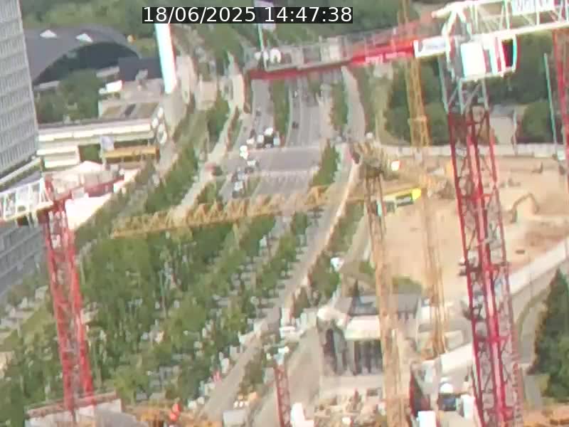 Webcam sur l'avenue John Fitzgerald Kennedy (N51) avec vue orientée vers le Findel