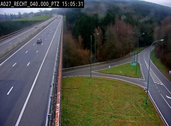 Webcam sur A27/E42 après Malmedy. Vue orientée vers l'Allemagne
