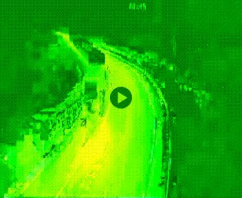 Webcam en haut de la Côte des Carreaux sur la N31 à Avesnes-en-Bray. Vue orientée vers Rouen