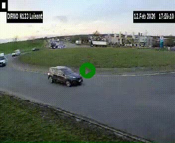 Webcam en périphérie de Chartres sur la N123, à hauteur de Luisant. Vue orientée vers Chartres