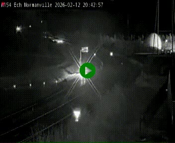 Webcam à hauteur du Leclerc Normanville sur la N154. Vue orientée vers Rouen