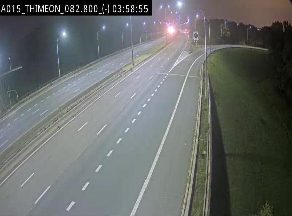 Caméra trafic Belgique - Thiméon - E42, jonction avec A54 (E420) direction La Louvière/Charleroi - BK 82.82