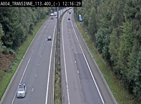 Caméra trafic E411 (A4) - Transinne direction Namur - BK 113.425