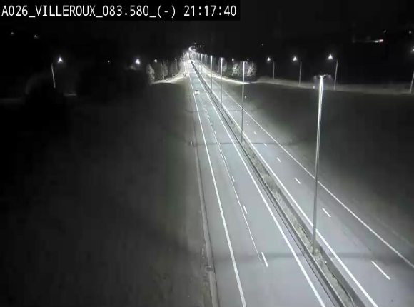Webcam autoroute A26/E25 à hauteur de Vaux-sur-Sûre, à la jonction avec la N85 en direction de Liège - BK 83.6