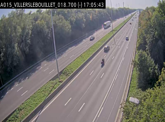 Webcam autoroute Belgique - Villers-le-Bouillet - E42 direction Liège - BK 18.7