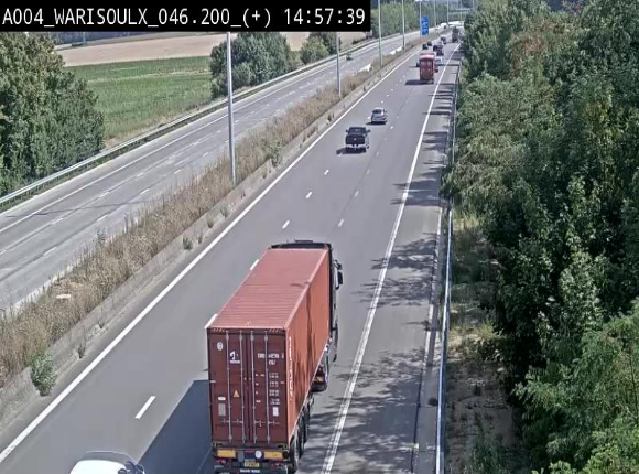 Webcam autoroute Belgique - Warissoulx - E411 - BK 46.2