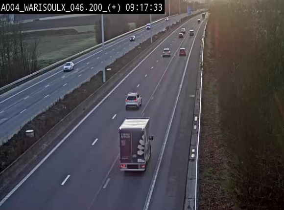 Webcam autoroute Belgique - Warissoulx - E411 - BK 46.2