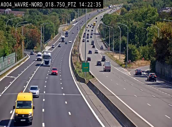 Webcam traffic E411(A4) - BK 18.7 - Bierges (Wavre Nord)