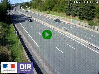Webcam routière à Saint-Etienne-Terrenoire sur la RN88 avant la jonction entre l'A72 et le Boulevard Périphérique de Saint-Etienne