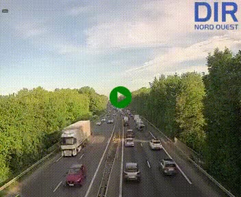 Webcam sur le périphérique de Caen (N814) à l'est de la ville, à Mondeville hauteur de la sortie 2, Presqu'île-Rives de l'Orne, au bout de l'autoroute A13