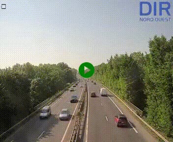 Webcam sur le périphérique de Caen (N814) à l'est de la ville, à Mondeville hauteur de la sortie 2, Presqu'île-Rives de l'Orne, au bout de l'autoroute A13
