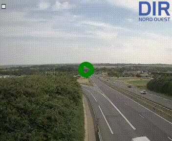 Webcam au début de l'A84 sur le périphérique Ouest de Caen (N814) à hauteur de la sortie 9, Porte de Bretagne