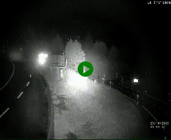 Webcam au carrefour de la croisade, à la jonction entre la N22 et la N320, avant le poste de douane franco-andorrane. Webcam à 1790 mètres d'altitude