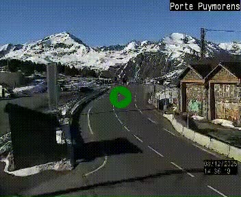 Webcam Col du Puymorens sur N320, en direction de Pas de la Casa (Andorre)
