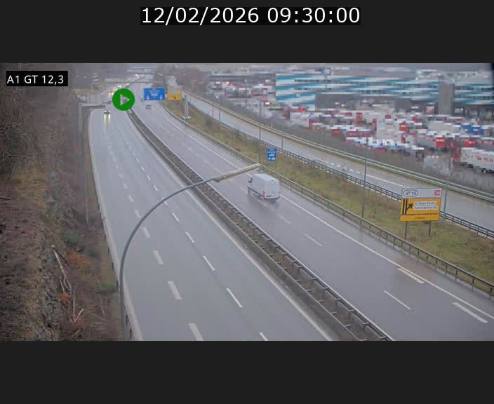 Traffic live webcam Luxembourg Senningerberg - A1 direction Allemagne - BK 12.3