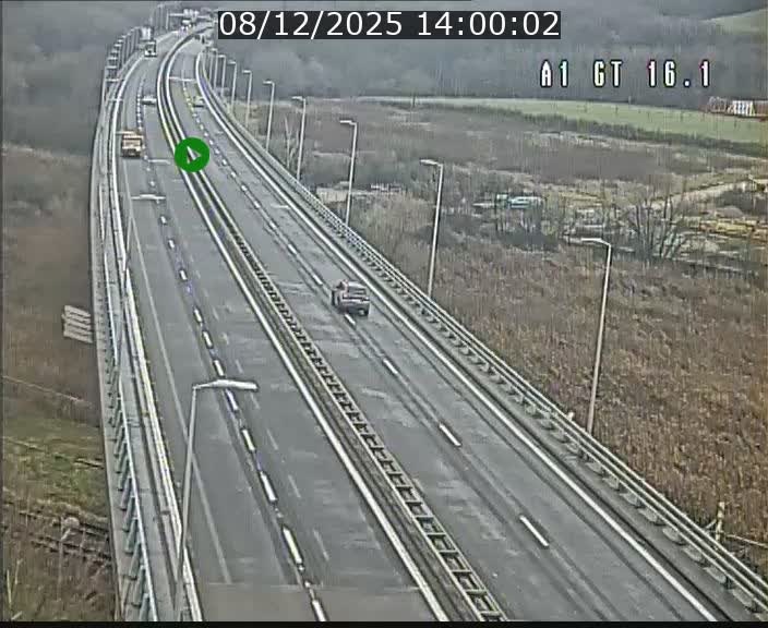 Traffic live webcam Luxembourg Niederanven - A1 direction Allemagne - BK 16.1