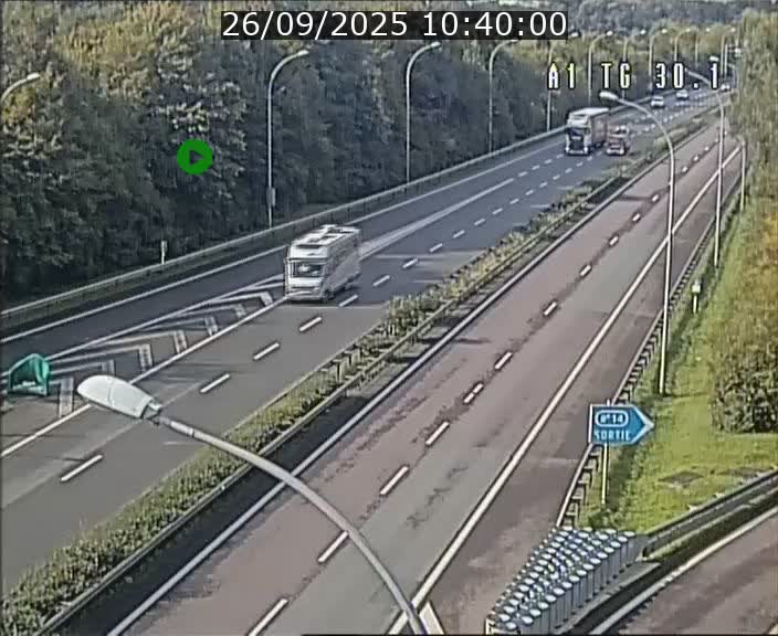 Traffic live webcam Luxembourg Grevenmacher - A1 direction Luxembourg - BK 30.1