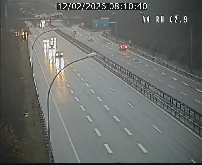 Webcam traffic A4 Luxembourg - BK 2.9 - Croix de Cessange (direction Luxembourg)