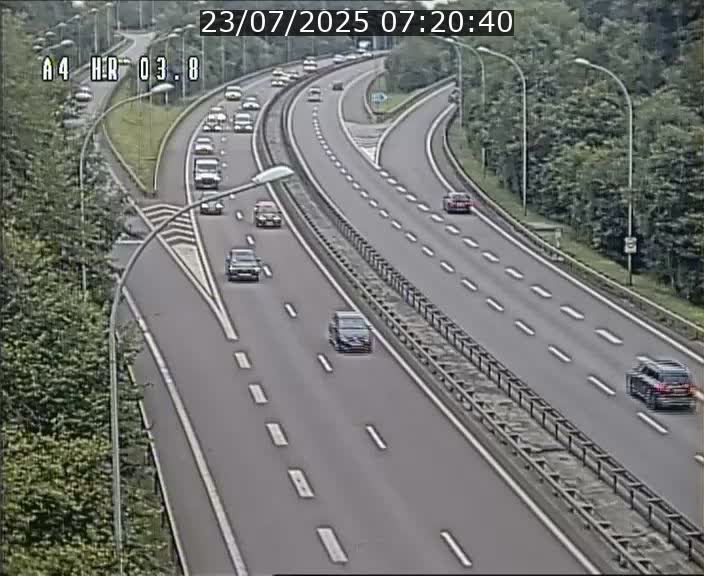 Webcam traffic A4 Luxembourg - BK 3.8 - Leudelange (direction Esch sur Alzette)