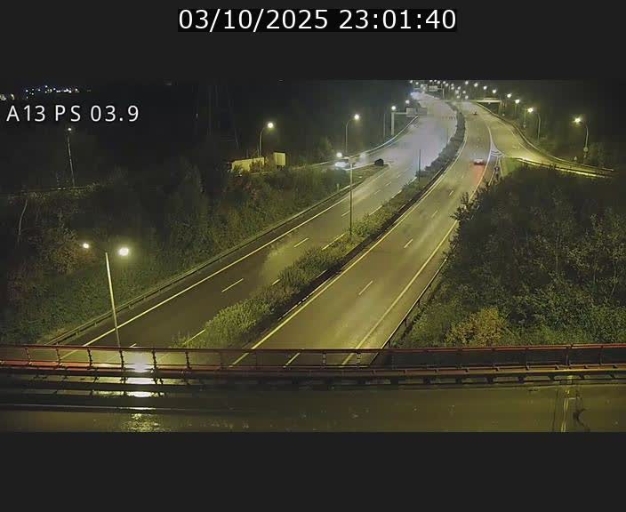 Traffic live webcam Luxembourg Differdange - A13 direction Esch-sur-Alzette - BK 3.9