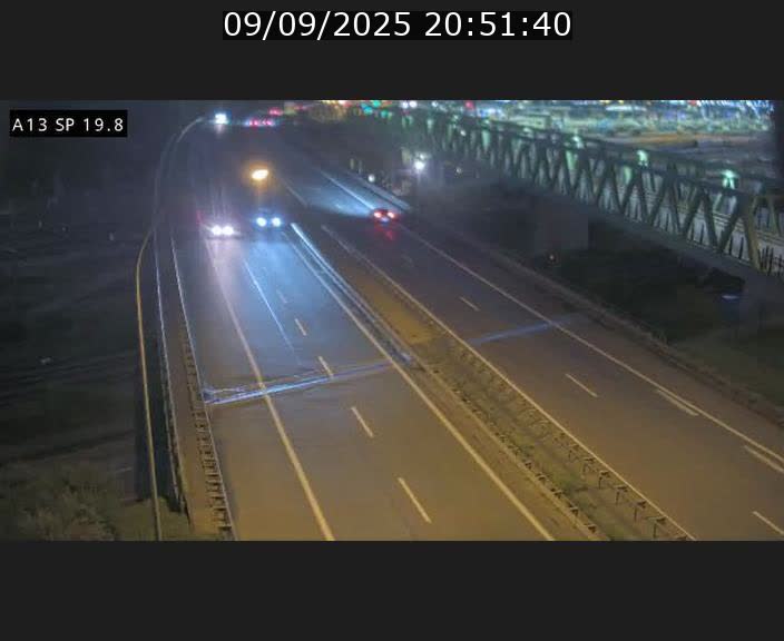 Traffic live webcam Luxembourg Croix de Bettembourg - A13 direction Esch-sur-Alzette - BK 19.8