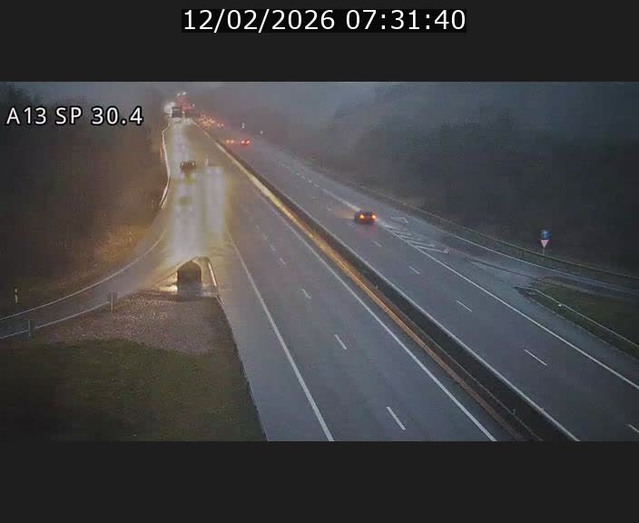 Traffic live webcam Luxembourg Altwies - A13 direction Luxembourg-ville - BK 30.4