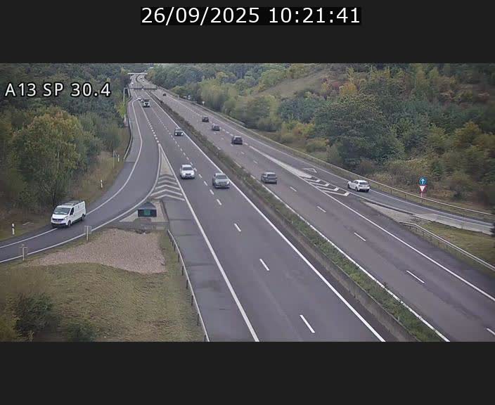 Traffic live webcam Luxembourg Altwies - A13 direction Luxembourg-ville - BK 30.4