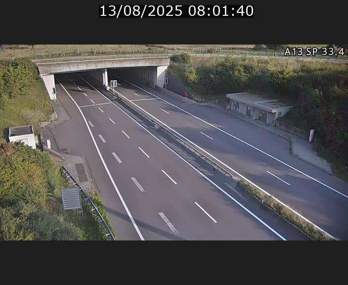 Webcam trafic sur A13 à hauteur d'Altwies en direction de Mondorf-les-bains et en provenance de l'Allemagne
