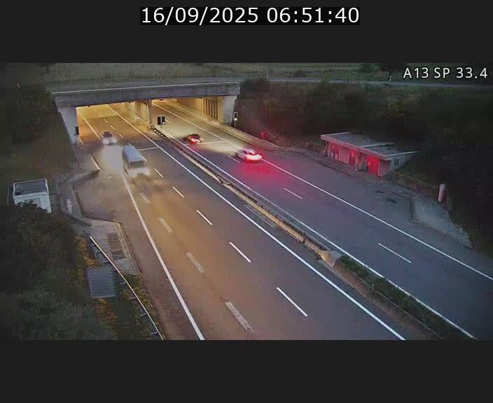 Webcam trafic sur A13 à hauteur d'Altwies en direction de Mondorf-les-bains et en provenance de l'Allemagne