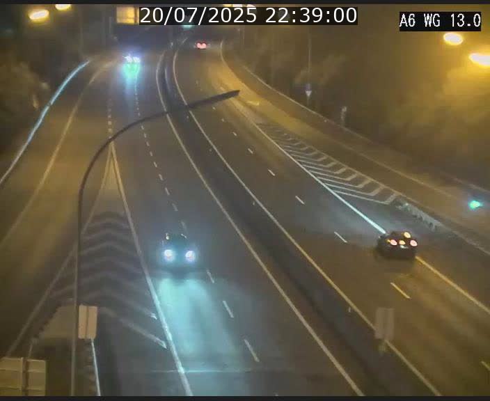 Traffic live webcam Luxembourg Mamer - A6 - BK 13 - direction Luxembourg/France/Allemagne