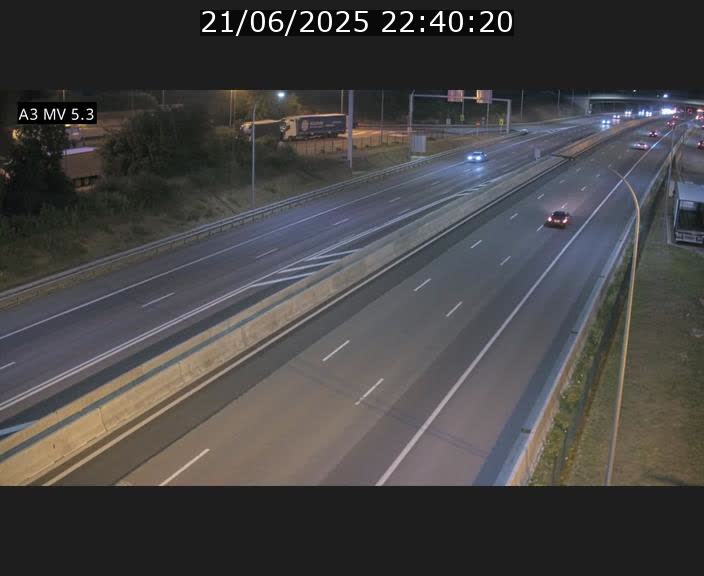 Webcam à l'Aire de Berchem au Luxembourg sur l'A3. Vue orientée vers la France